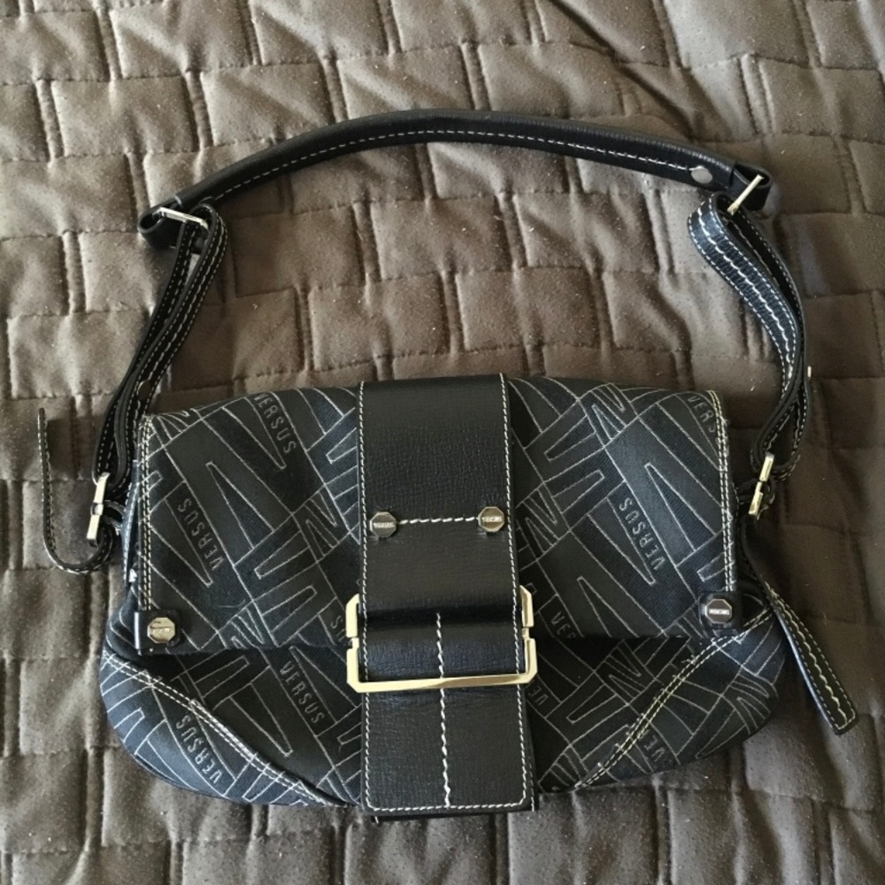 Versus by Versace black shoulder bag